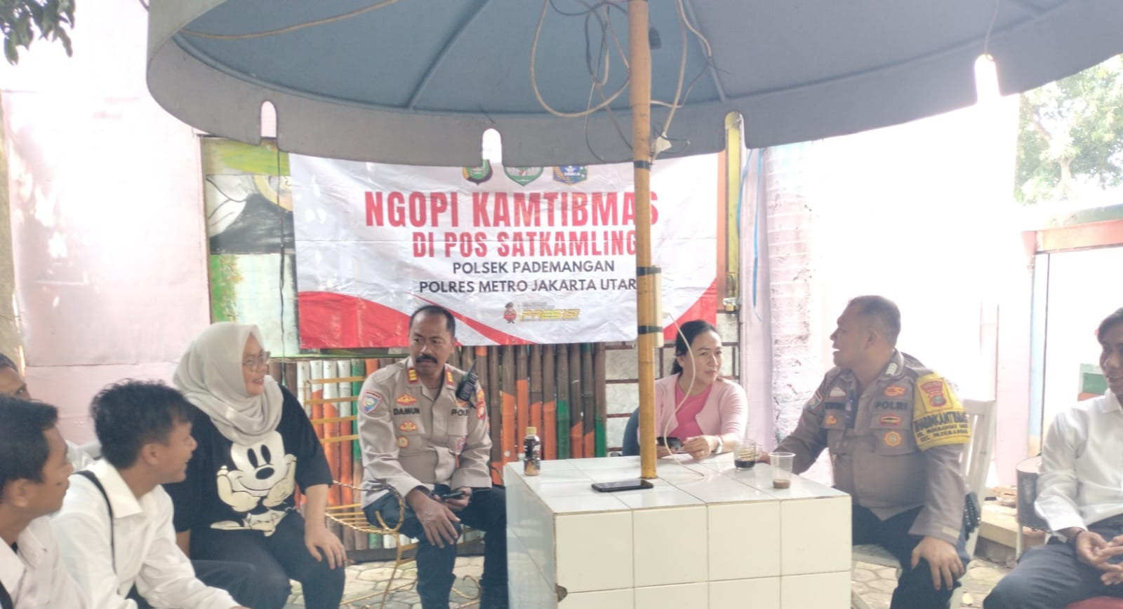 Ngopi Kamtibmas Polsek Pademangan, Warga Curhat Soal Keamanan Lingkungan