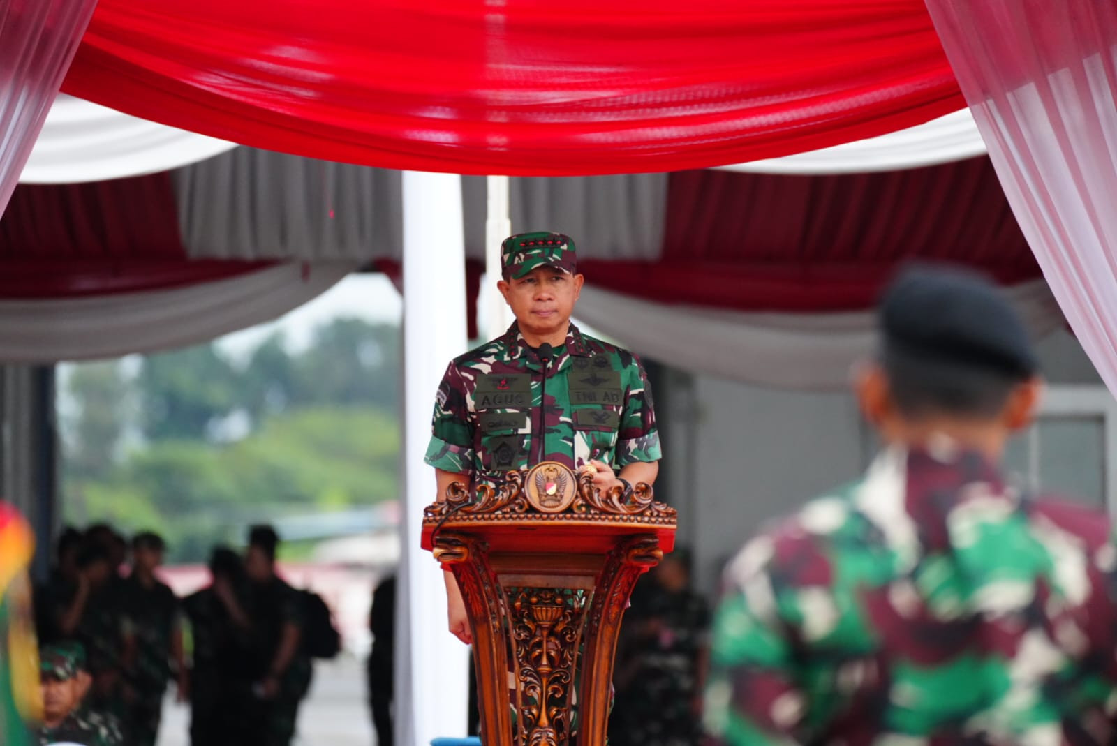 Panglima TNI Sambut Kedatangan Kontingen Patriot Indonesia