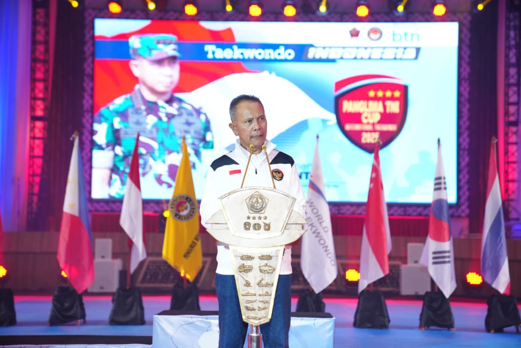 Kasum TNI Tutup Kejuaraan Taekwondo Internasional Panglima TNI Cup 2025