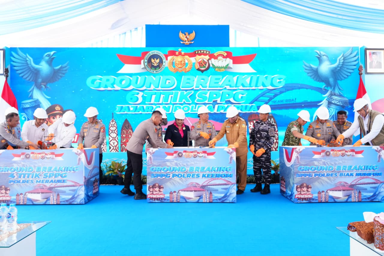Polri Lakukan Groundbreaking 6 SPPG Baru di Papua, Wakapolri: “Ini Investasi Pelayanan untuk Rakyat”