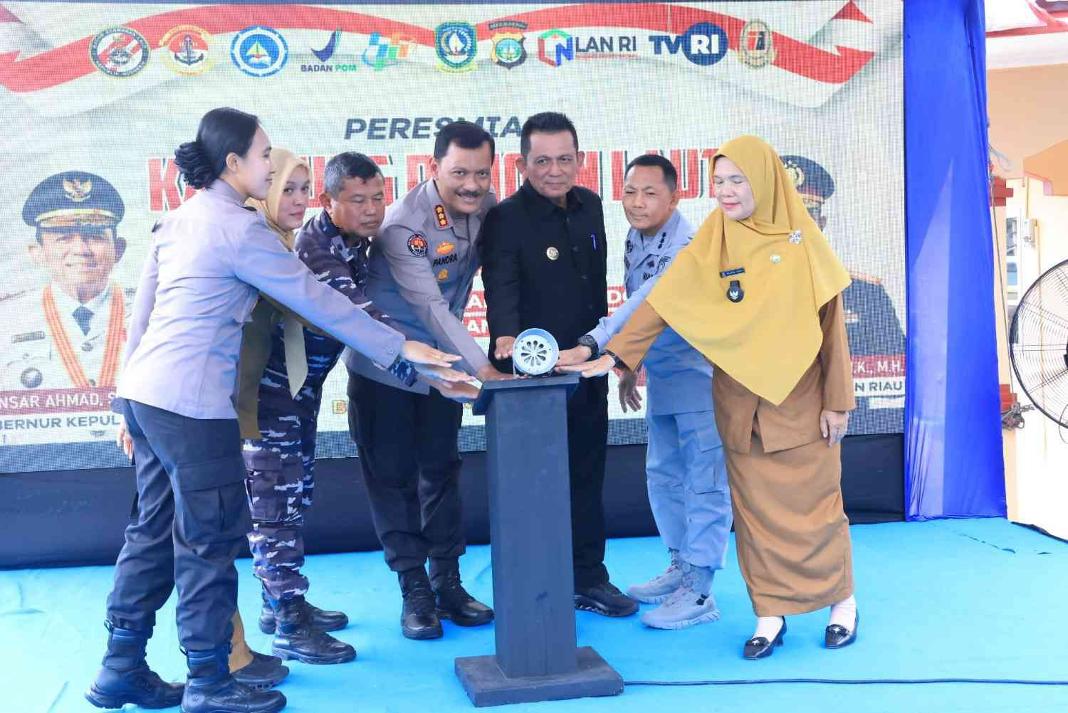 Lanal Bintan Hadiri Acara Peresmian Kampung Pangan Laut di Pengudang Yang Diresmikan Gubernur Kepri