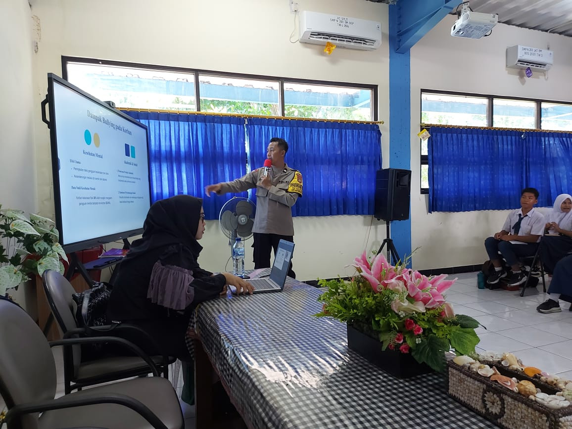 Polres Kepulauan Seribu Gelar Workshop Antibullying di SMPN 260 Pulau Harapan, Ajak Remaja Jadi Pelopor “Jaga Jakarta”
