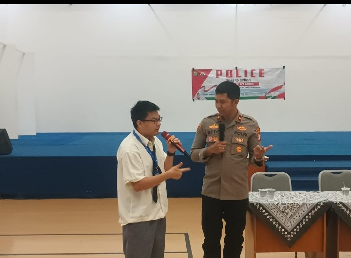 Kapolsek Kelapa Gading Sambangi Saint Peter's School, Ajak Siswa Bijak di Dunia Digital