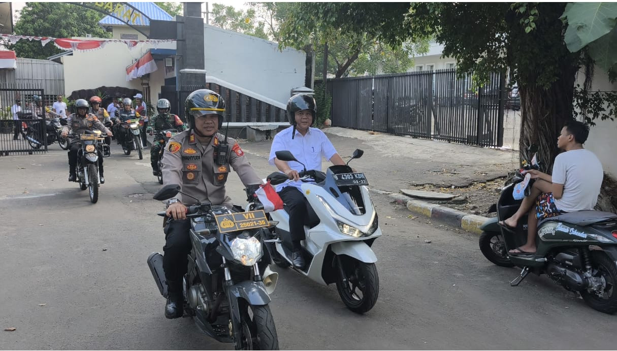 Polsek Bekasi Barat Bersama Tiga Pilar Gelar Patroli Skala Besar, Pastikan Situasi Wilayah Tetap Kondusif