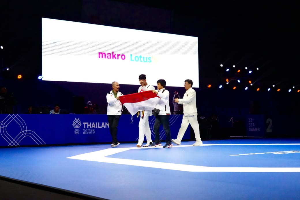 Atlet Taekwondo Indonesia Arya Danu Susilo Tambah 1 Medali Emas SEA Games 2025 di Thailand