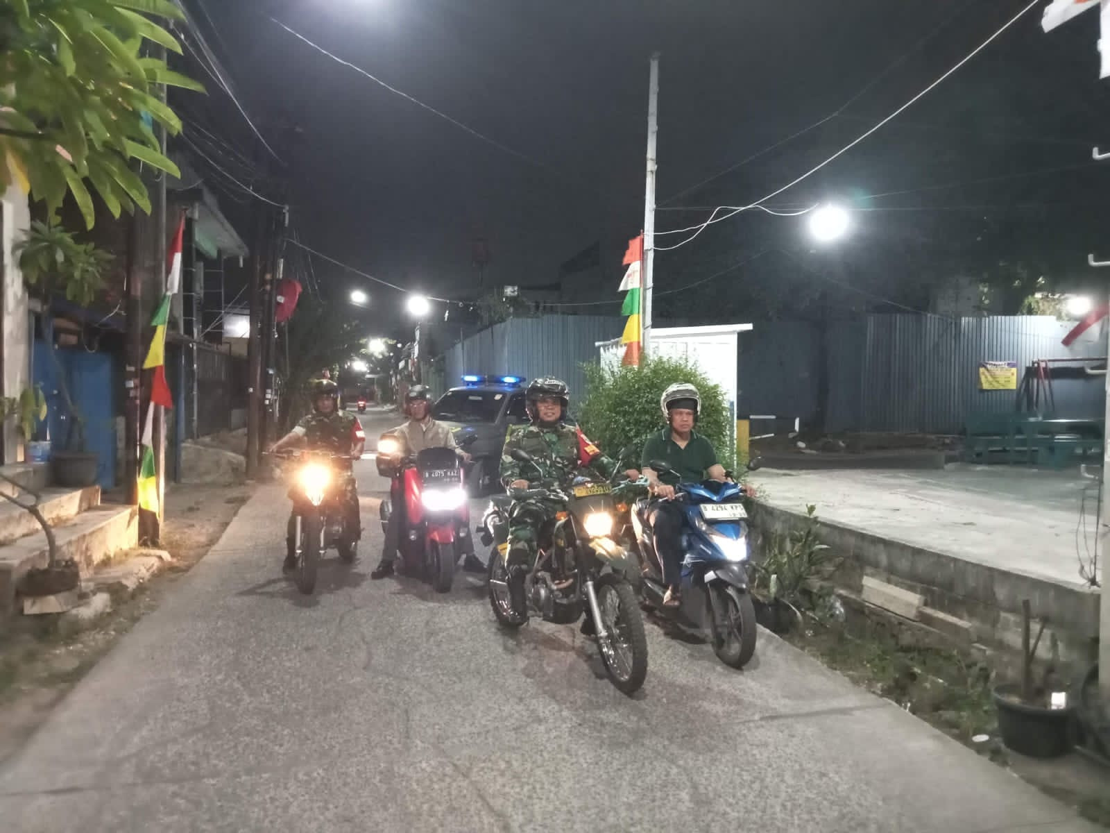 Kapolsek Bekasi Barat Pimpin Patroli Tiga Pilar, Pastikan Situasi Wilayah Aman dan Kondusif