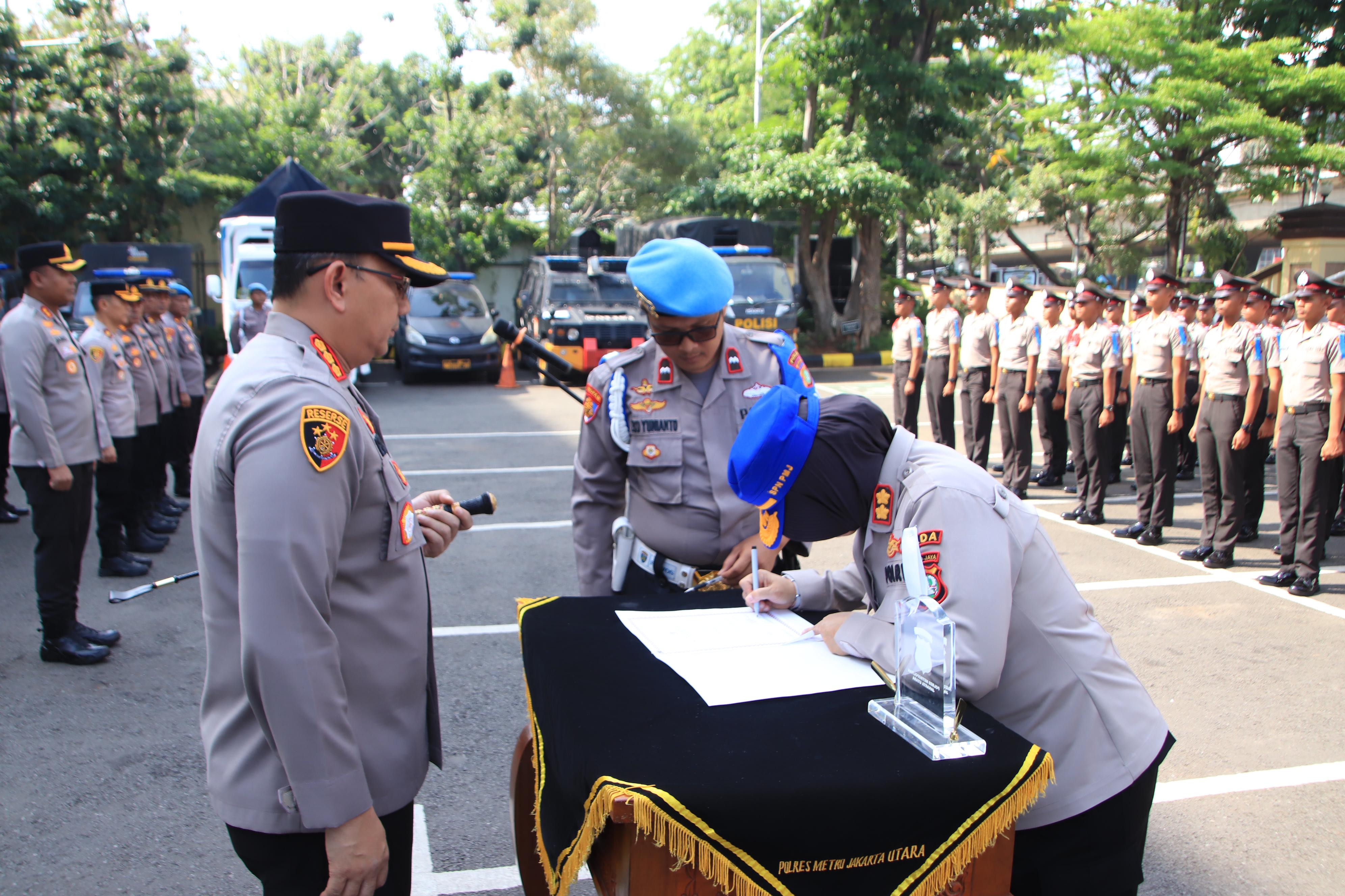 Kapolres Metro Jakarta Utara Sambut Siswa Latja Diktukba Polri 2025, Tekankan Profesionalisme dan Nilai Humanis