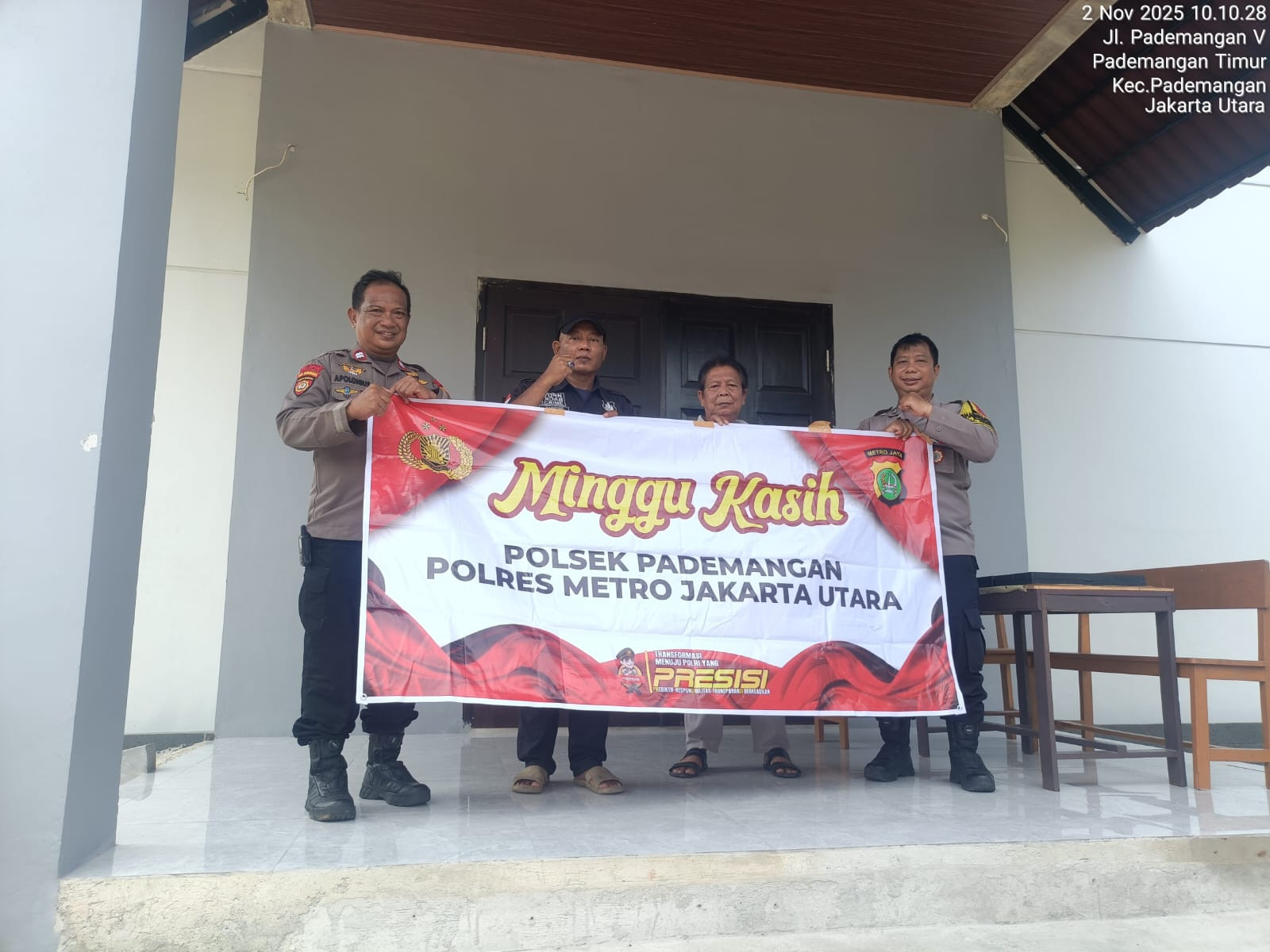 Polsek Pademangan Gelar Kegiatan “Minggu Kasih” di Gereja GKPS, Ajak Warga Jaga Keamanan Lingkungan