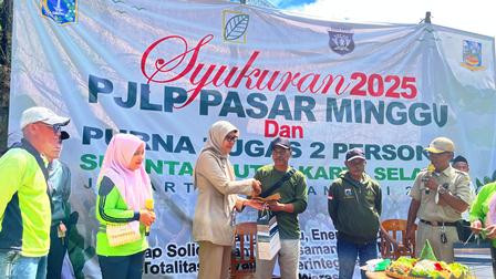 PJLP SudinTamhut Pasar Minggu Gelar Syukuran, Komitmen Tingkatkan Pelayanan Masyarakat di Tahun 2025