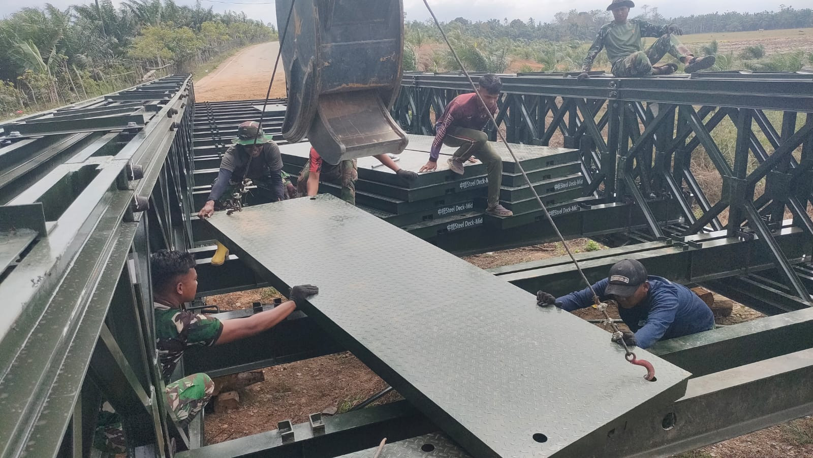 Progres Capai 92 Persen, Jembatan Bailey Blang Reubik–Buket Sendang Segera Rampung