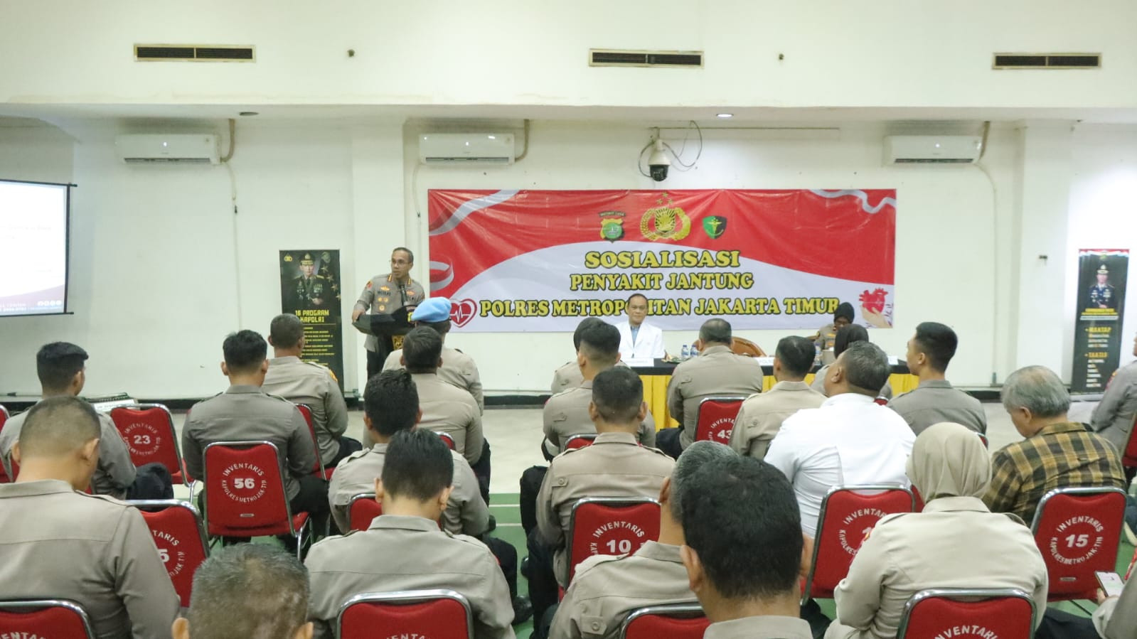 Polres Metro Jakarta Timur Gelar Sosialisasi Kesehatan Jantung dan Pembuluh Darah