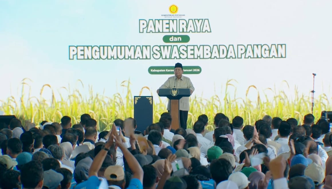 Prabowo Bangga Swasembada Pangan Tercapai dalam Setahun: Kita Berdiri di Atas Kaki Sendiri
