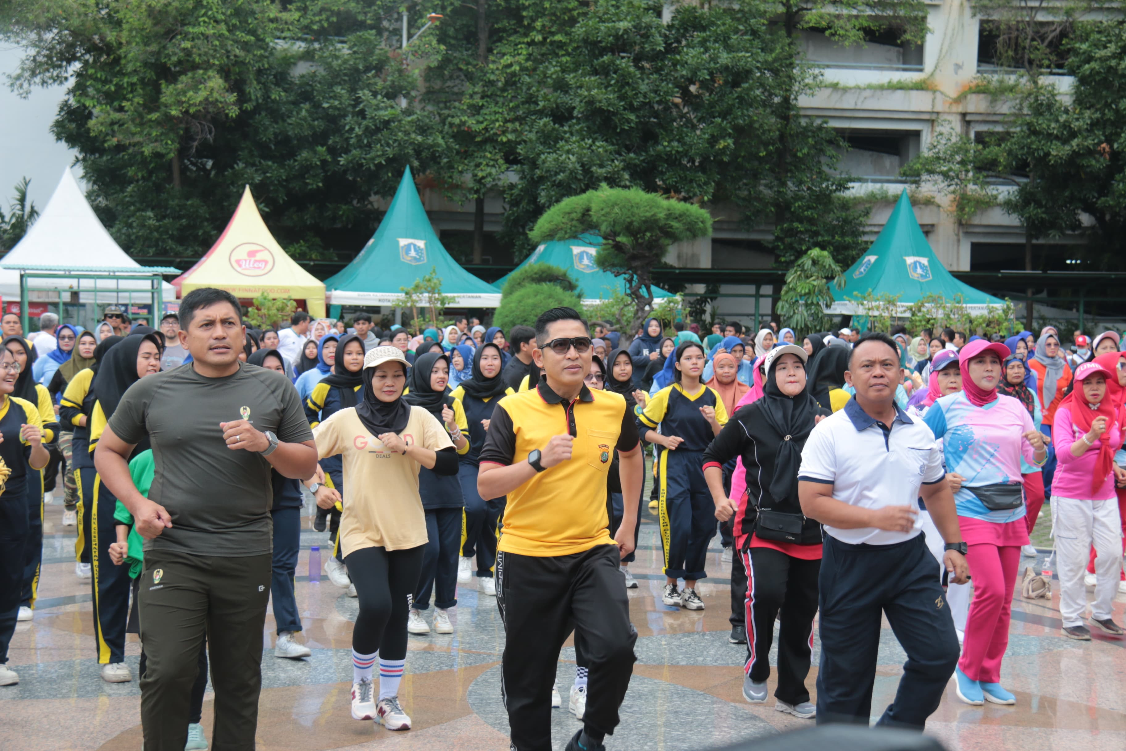 Senam Pagi Primadona Bersama Walikota Jakarta Utara, Semarak dan Penuh Kebersamaan