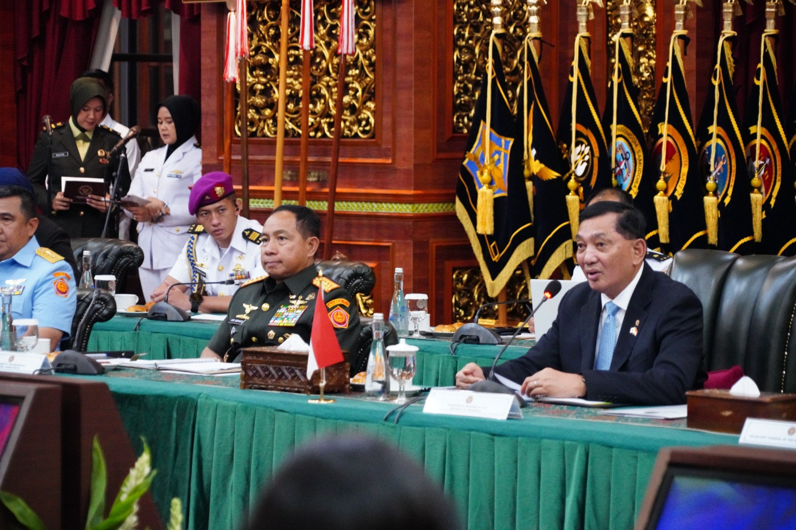 Perkuat Kemitraan Strategis Melalui Pertemuan Bilateral, Panglima TNI Dampingi Menhan RI Terima Kunjungan Menhan Jepang