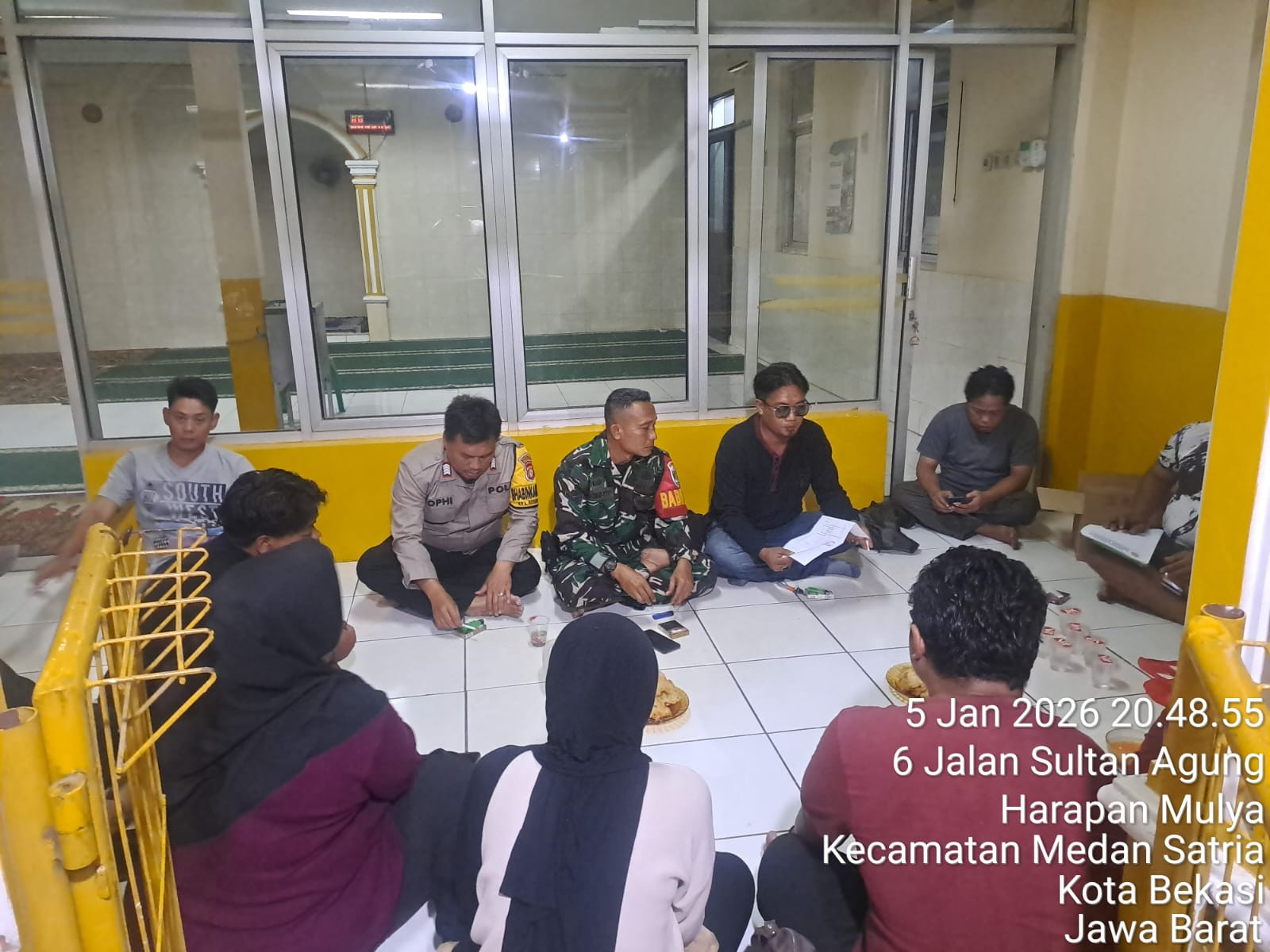 Pererat Sinergi, Bhabinkamtibmas dan Babinsa Harapan Mulya Rangkul Karang Taruna Jaga Kondusivitas Wilayah