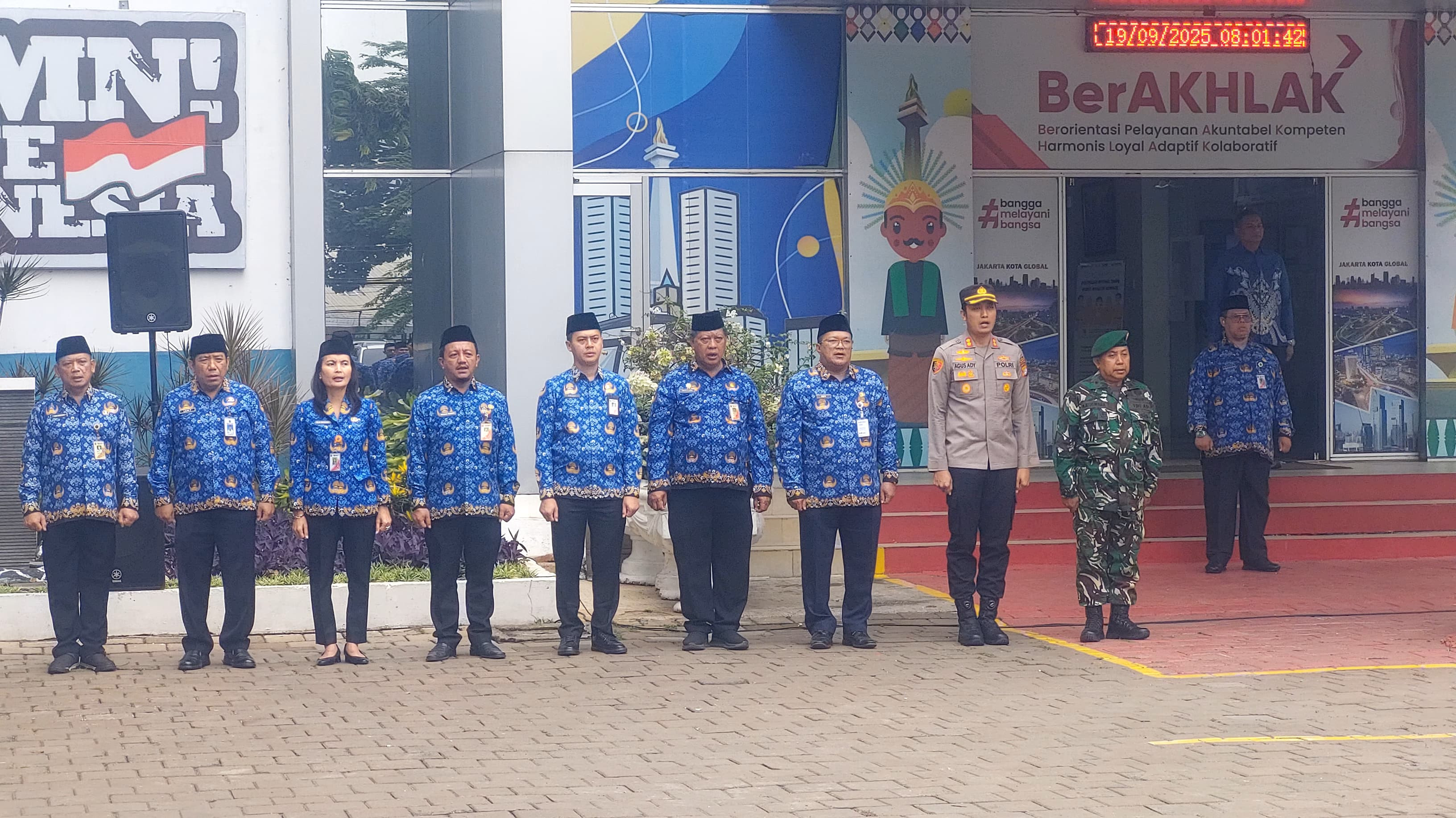 Kapolsek Metro Penjaringan Hadiri Upacara Peringatan 80 Tahun Rapat Raksasa Ikada Digelar di Kecamatan Penjaringan