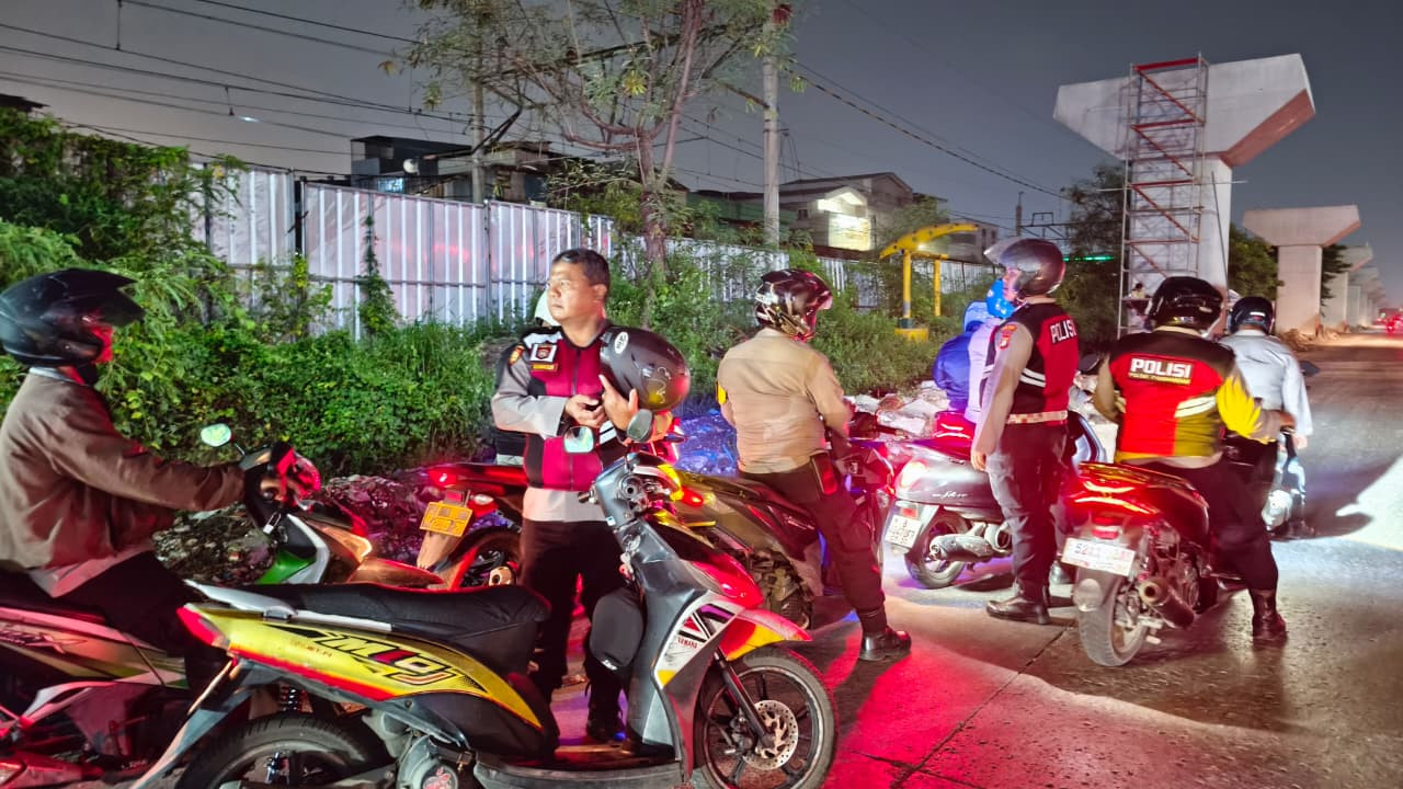 Patroli KRYD Polsek Pademangan Sasar Titik Rawan Tawuran dan Balap Liar, Situasi Wilayah Terpantau Kondusif