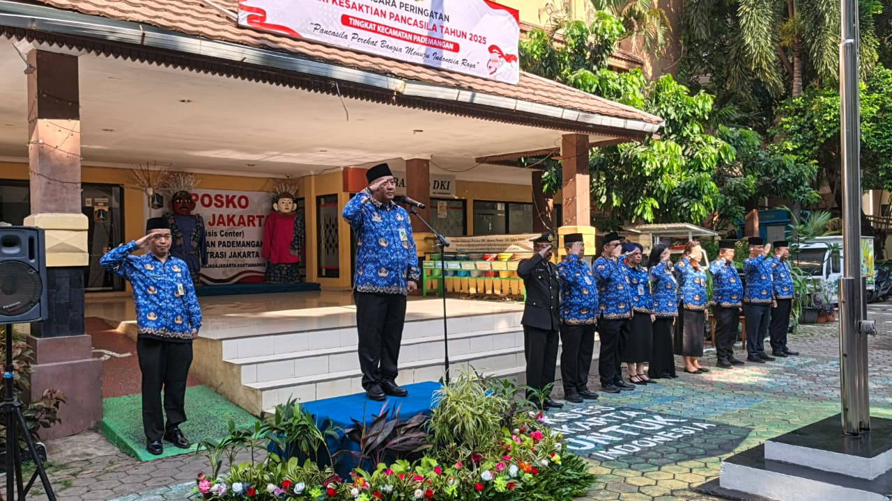 Polsek Pademangan Ikuti Upacara Hari Kesaktian Pancasila, Teguhkan Semangat Persatuan