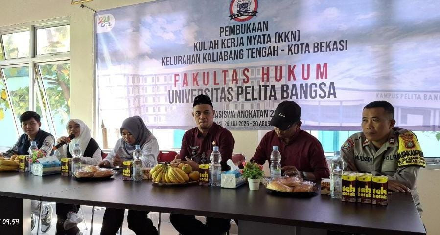 Mahasiswa FH Universitas Pelita Bangsa Laksanakan KKN di Kaliabang Tengah, Polri Ajak Jaga Kamtibmas