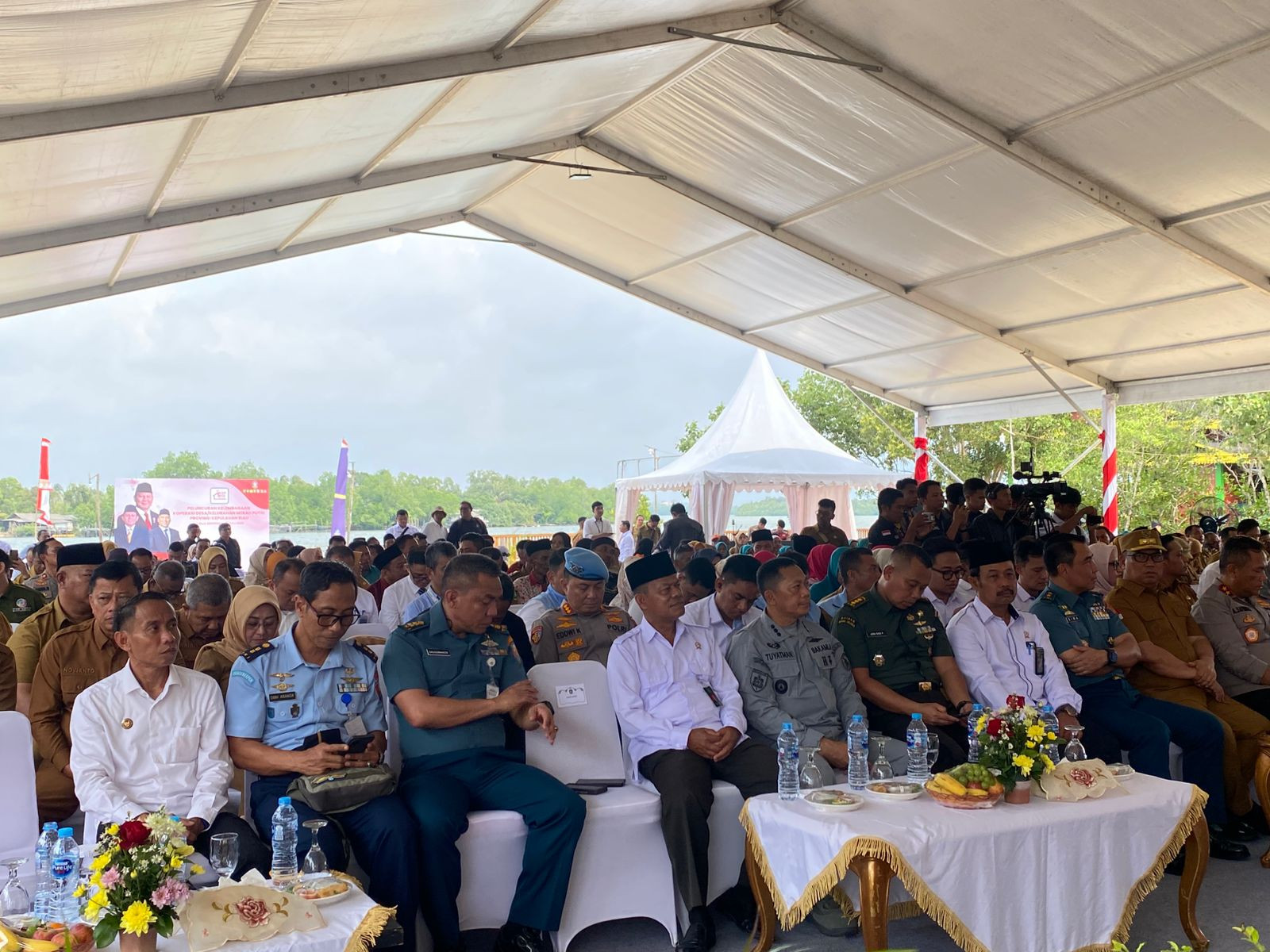 Lanal Bintan Hadiri Acara Peluncuran Kelembagaan 80.000 Koperasi Desa Oleh Presiden RI Secara Daring