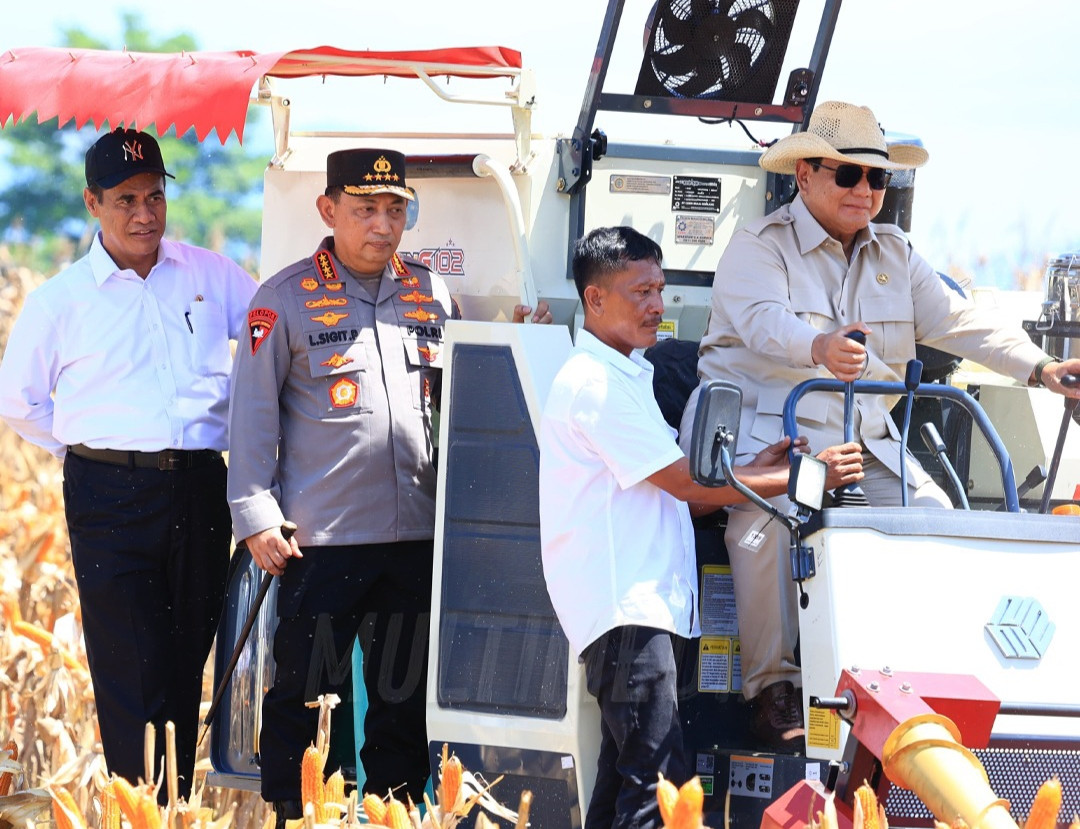 Kapolri Hadiri Panen Raya Jagung Serentak di Kalbar, Dukung Program Ketahanan Pangan Nasional