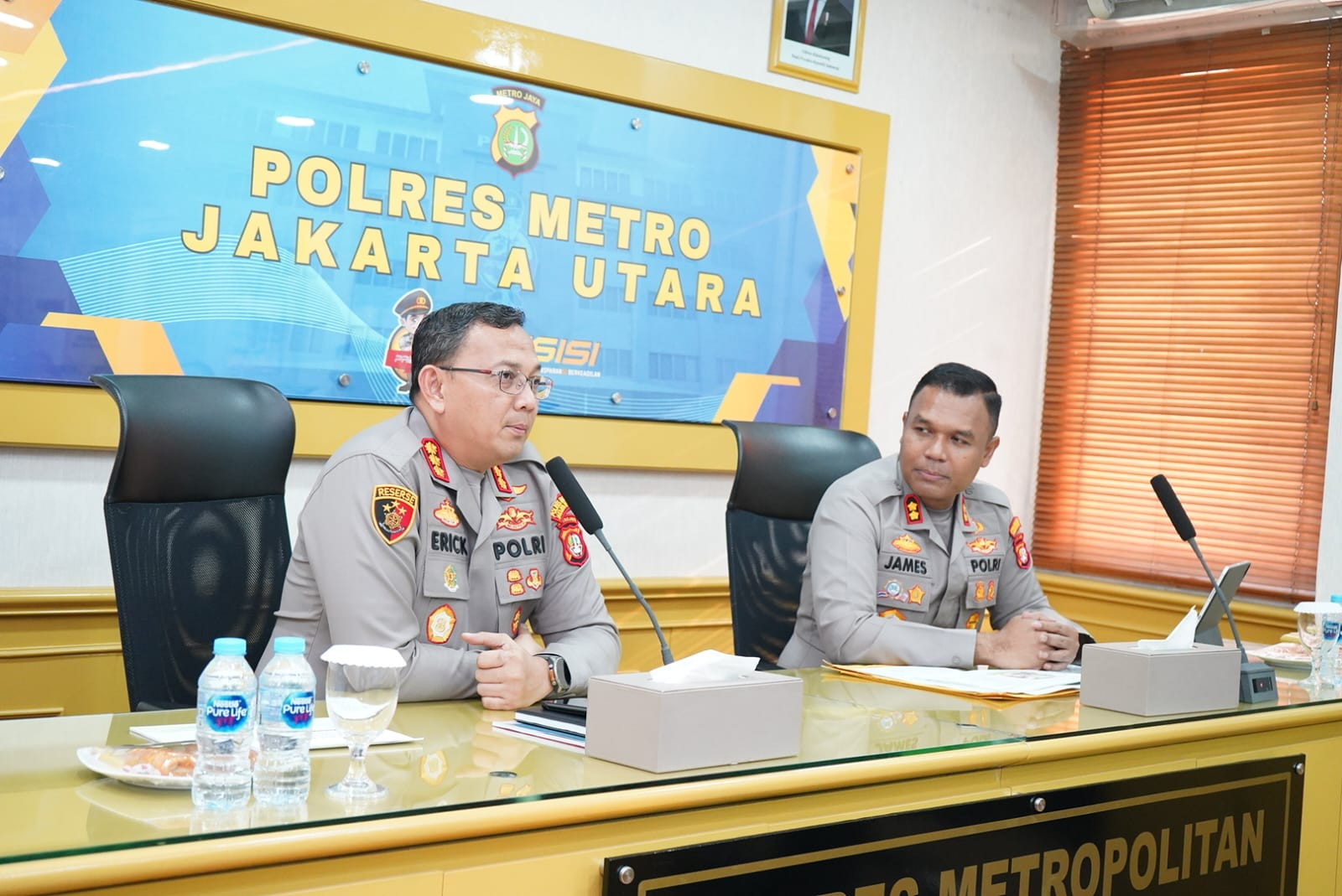 Wakapolres Metro Jakarta Utara Pimpin Rapat Persiapan Gerakan Pangan Murah