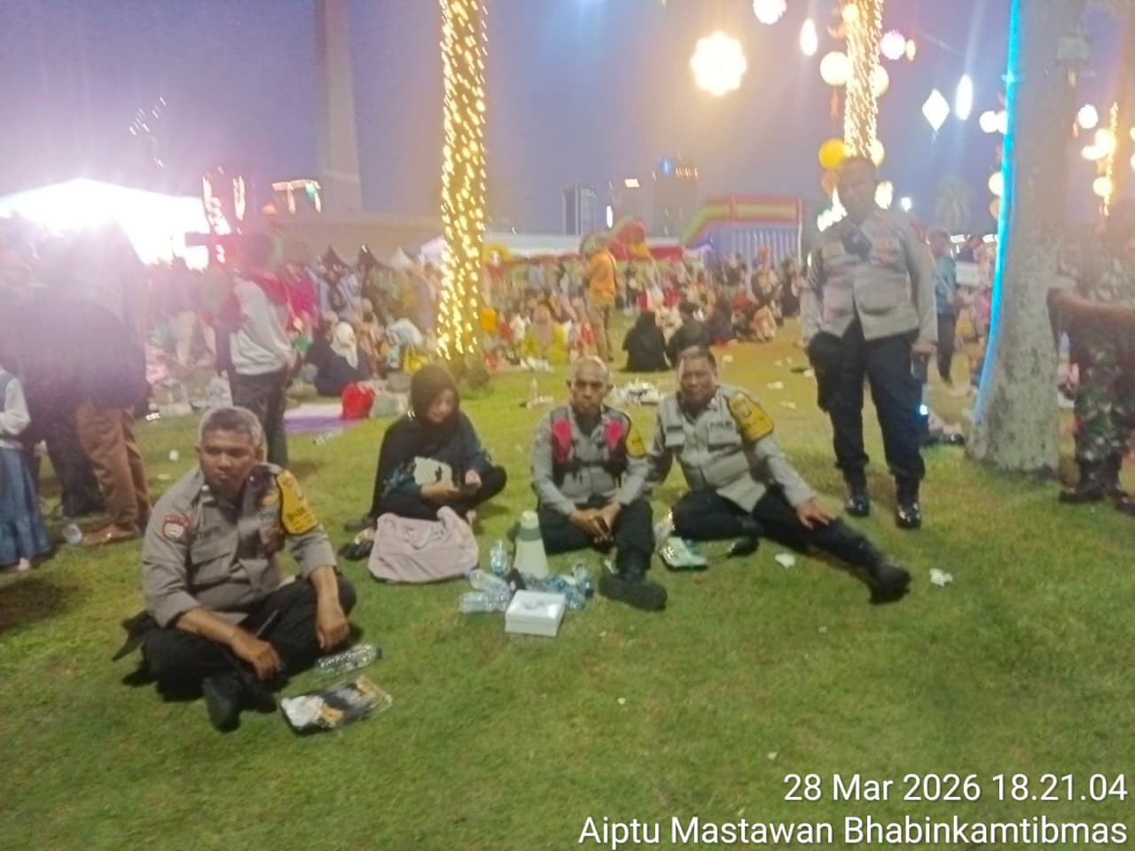 Polisi Kawal Keberangkatan Warga Penjaringan ke Pasar  Murah 2026 di Silang Monas Pastikan Berjalan Lancar