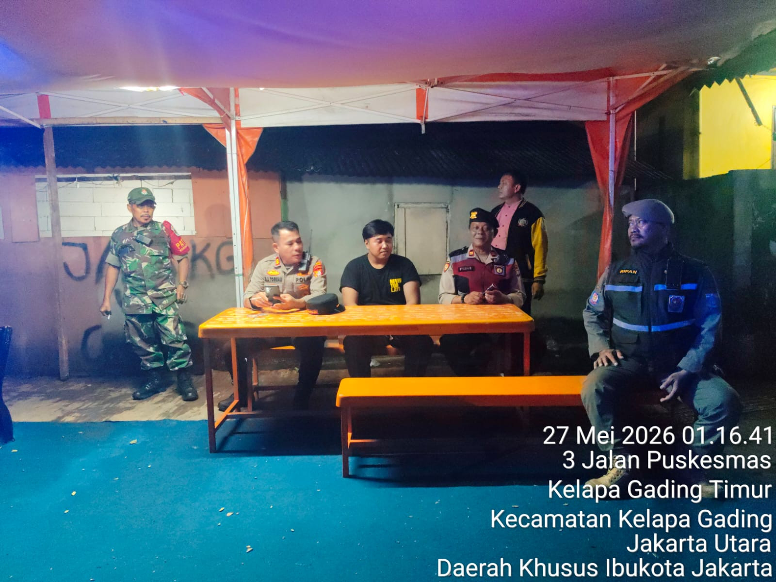 Polsek Kelapa Gading Gelar KRYD Malam Hari, Satu Pengguna Sabu Diamankan