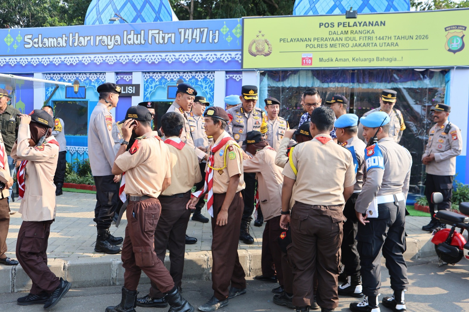 Karoops Polda Metro Jaya Tinjau Posyan Ancol, Warga Diminta Jangan Ragu Manfaatkan Layanan 110