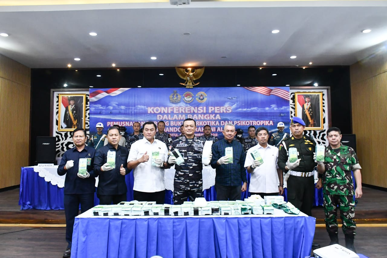 Kodaeral I Musnahkan 41,7 Kg Ketamine, Tegaskan Komitmen TNI AL Amankan Laut Indonesia