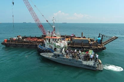 Bakamla RI dan Kemenko Polkam Tinjau Menara Suar Perbatasan Indonesia-Malaysia-Singapura