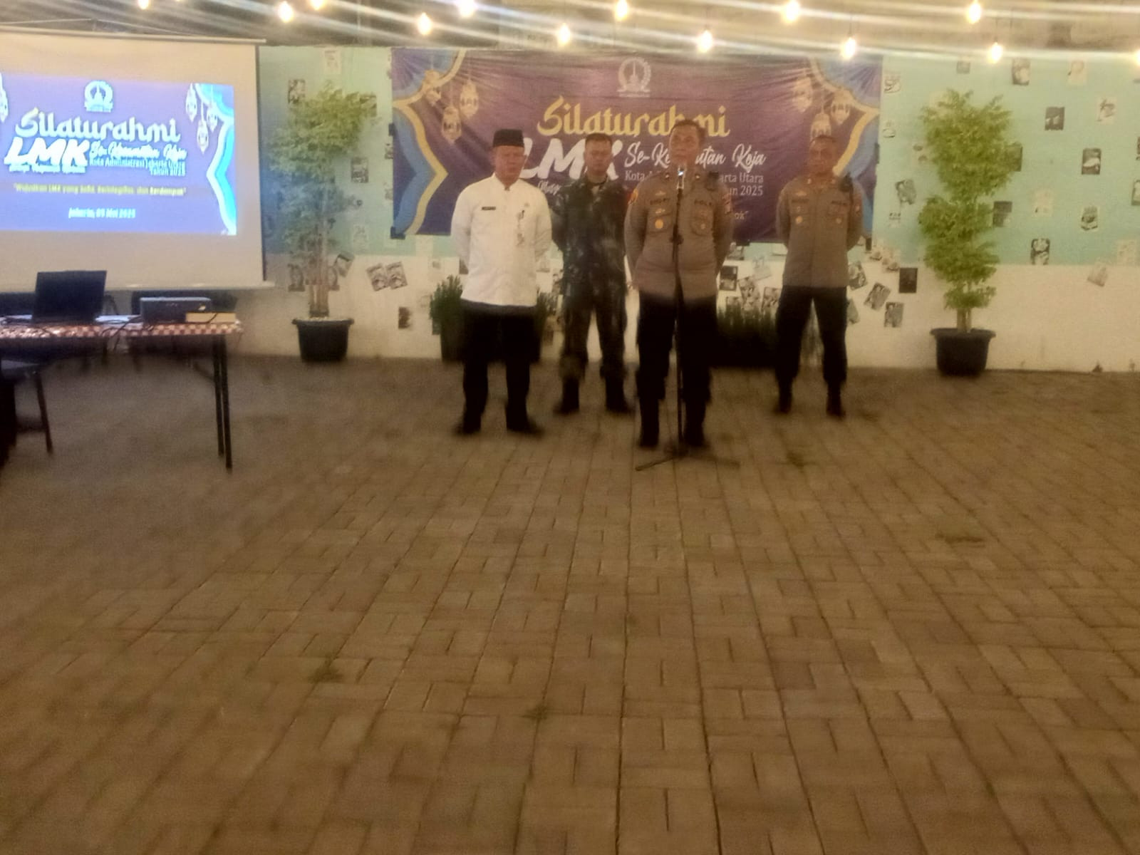 Kapolsek Koja Hadiri Silaturahmi LMK Se-Kecamatan Koja: Ajak Bersama Cegah Tawuran dan Curanmor