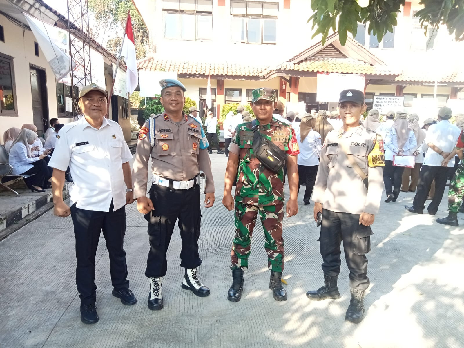 Jelang HUT RI ke-80, Tiga Pilar Rawalumbu Gelar Apel Sinergitas dan Tekankan Disiplin Aparatur