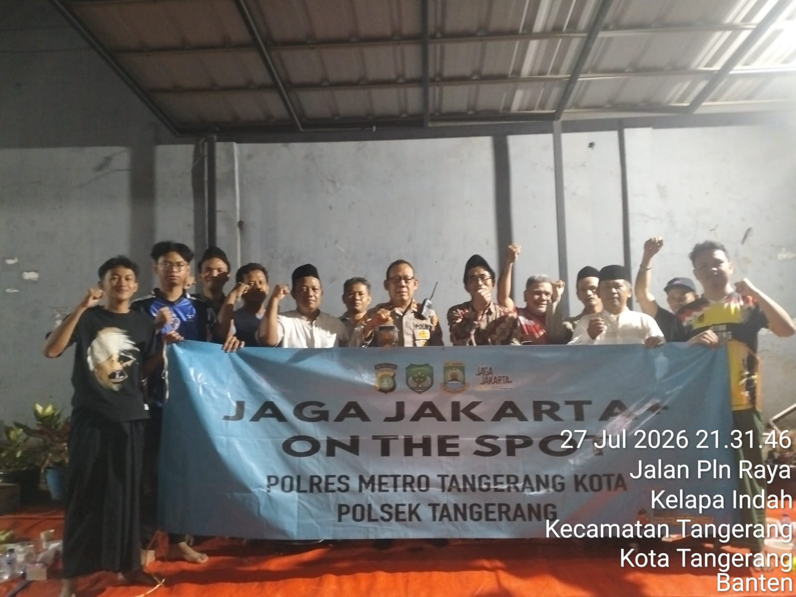 Kapolsek Tangerang Ajak Warga Kelapa Indah Aktif Jaga Lingkungan Lewat Jaga Jakarta On The Spot