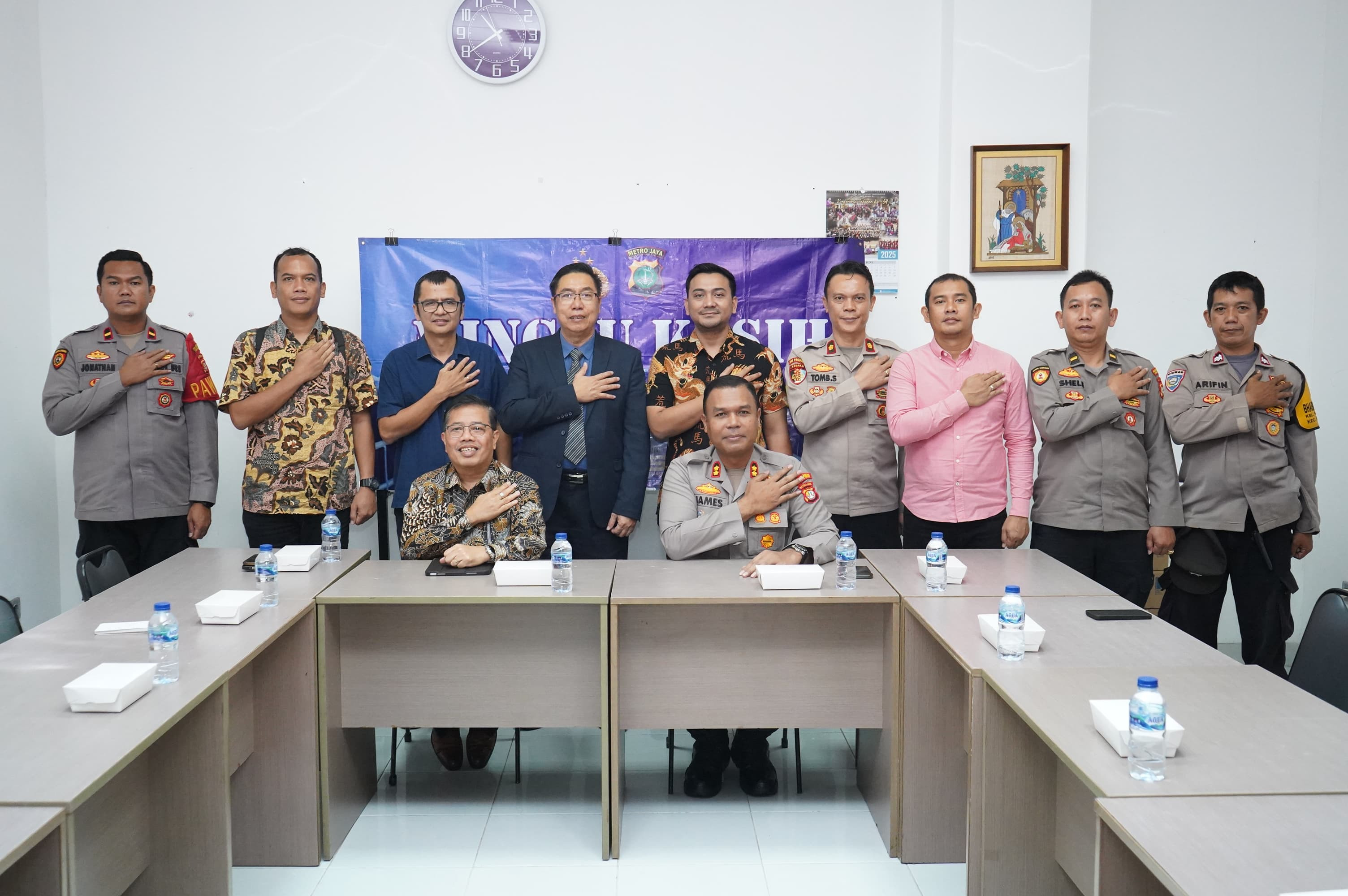 Wakapolres Metro Jakarta Utara Sambangi Gereja Wesley Methodist dalam Program "Minggu Kasih"
