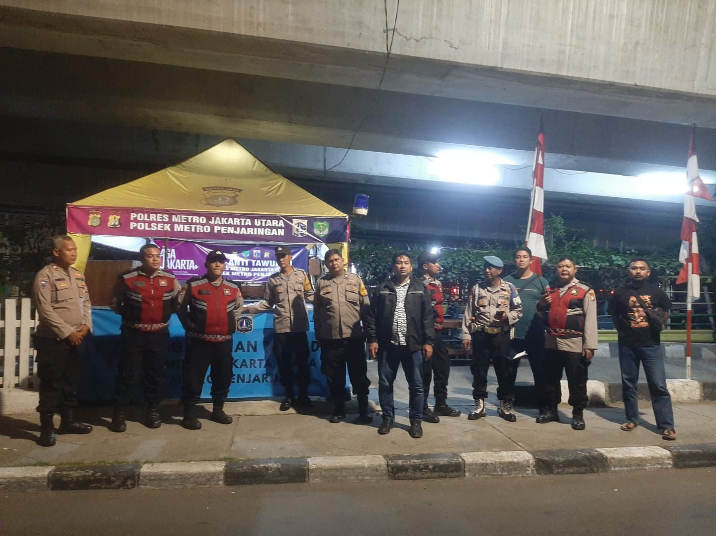 Jaga Jakarta, Jaga Lingkungan: KRYD Polsek Metro Penjaringan Sasar Titik Rawan Kejahatan Malam Hari