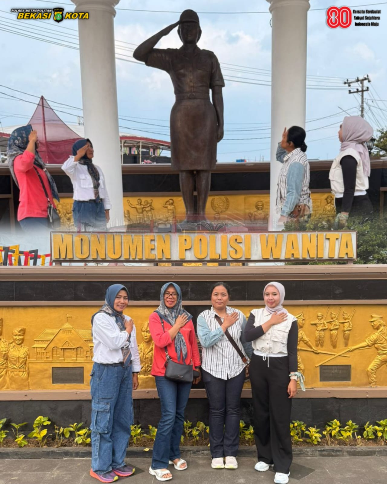 Polisi Wanita Ikut Kegiatan Run dalam Rangka HUT Polwan Ke -76 Tahun 2025