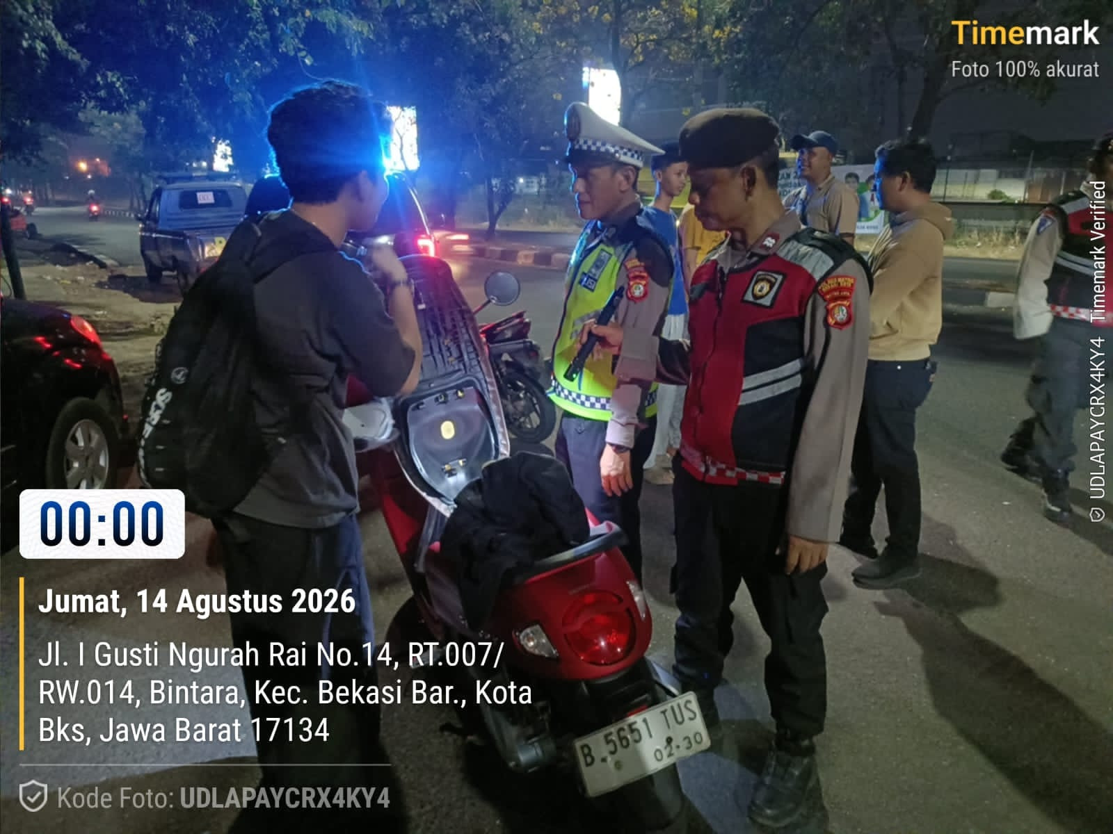 Jaga Jakarta On The Spot, Polsek Bekasi Barat Gelar Razia dan Patroli Antisipasi Kejahatan Jalanan serta Tawuran