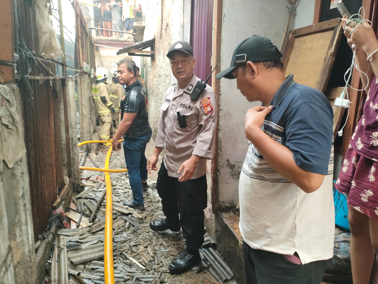 Polisi Selidiki Kebakaran Hanguskan Lima Petak Rumah Kontrakan di Pegangsaan Dua Jakarta Utara