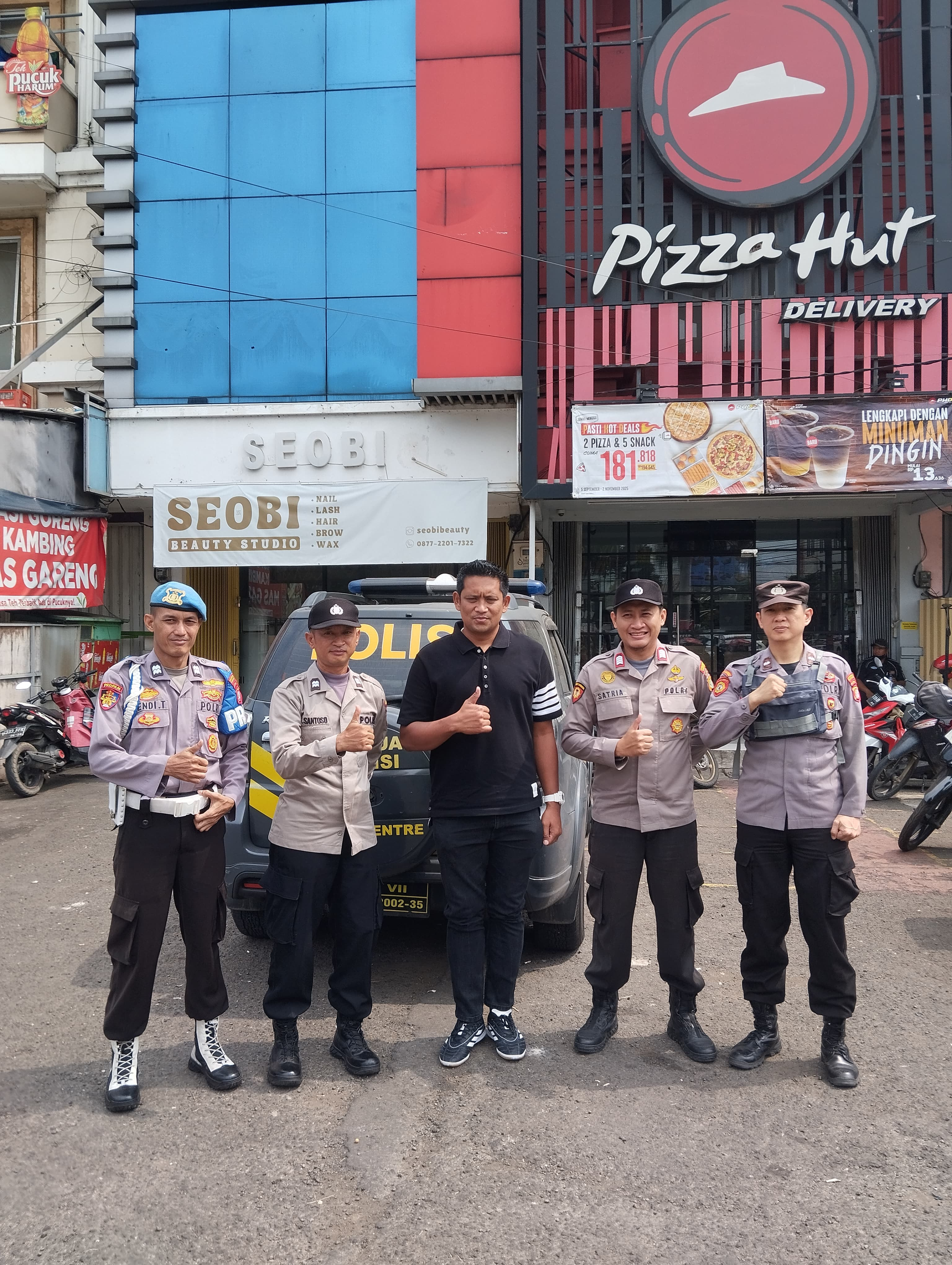 Polsek Medansatria Gelar Patroli Siang untuk Antisipasi Gangguan Keamanan