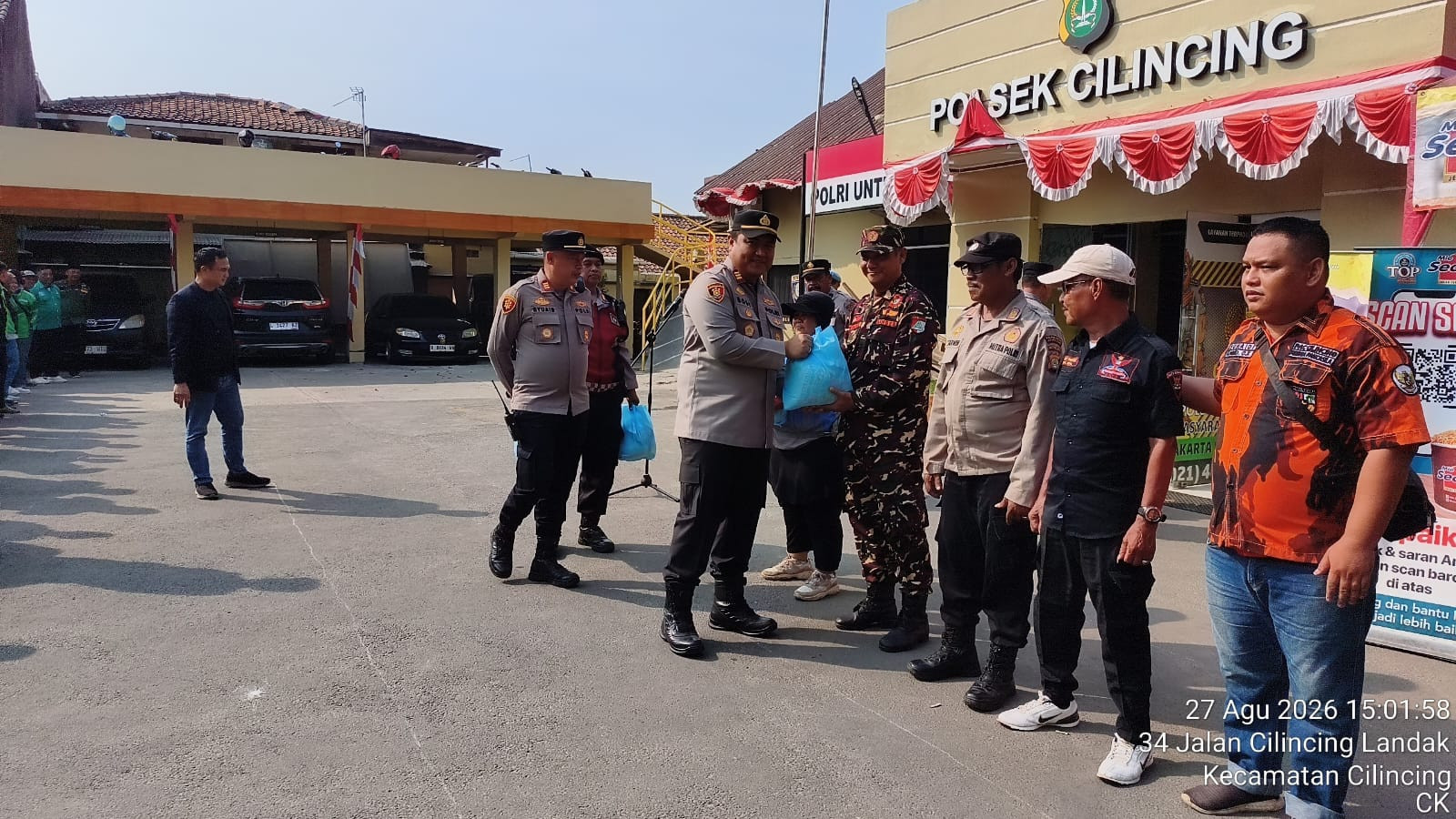Kapolsek Cilincing Pimpin Apel Siaga, Ojol dan Ormas Siap Jaga Keamanan Jakarta Utara