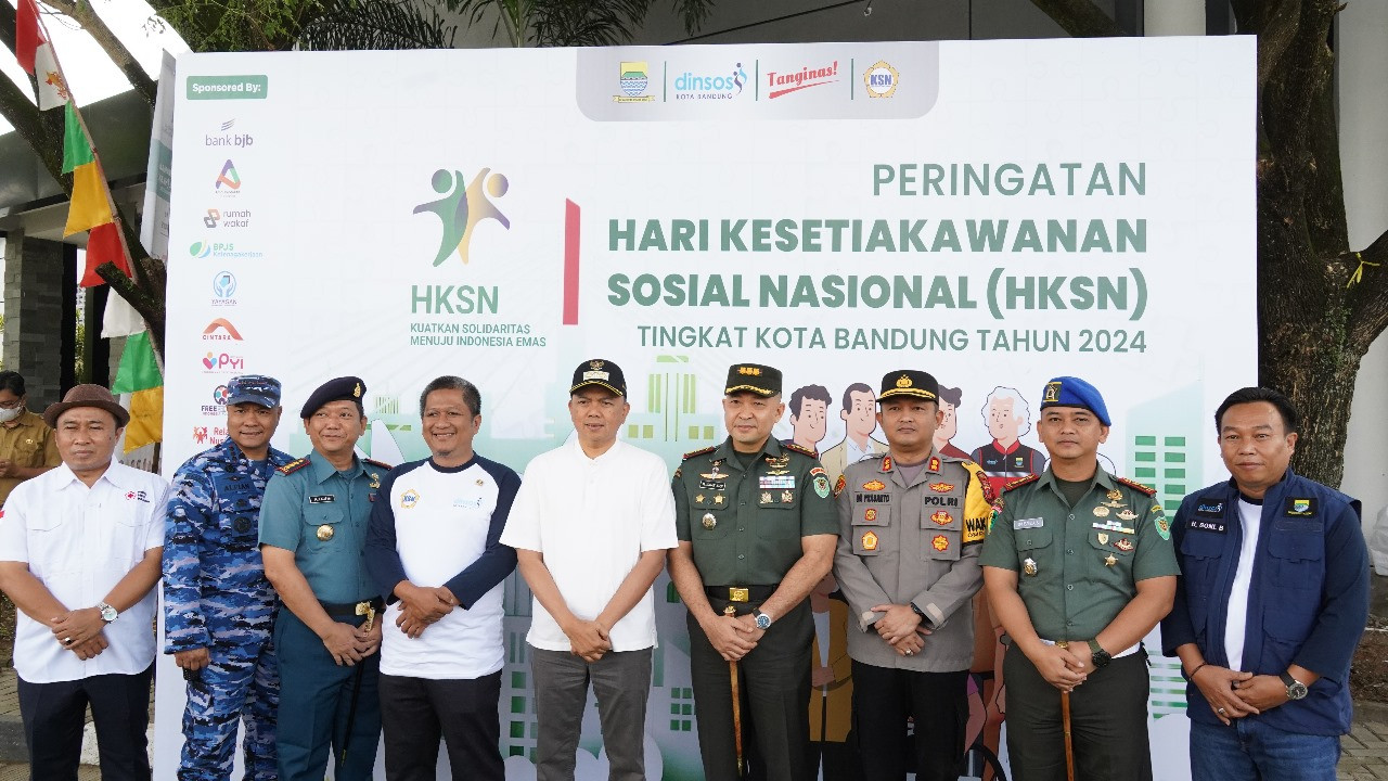 Komandan Lanal Bandung Hadiri Peringatan Hari Kesetiakawanan Sosial Nasional Tingkat Kota Bandung Tahun 2024