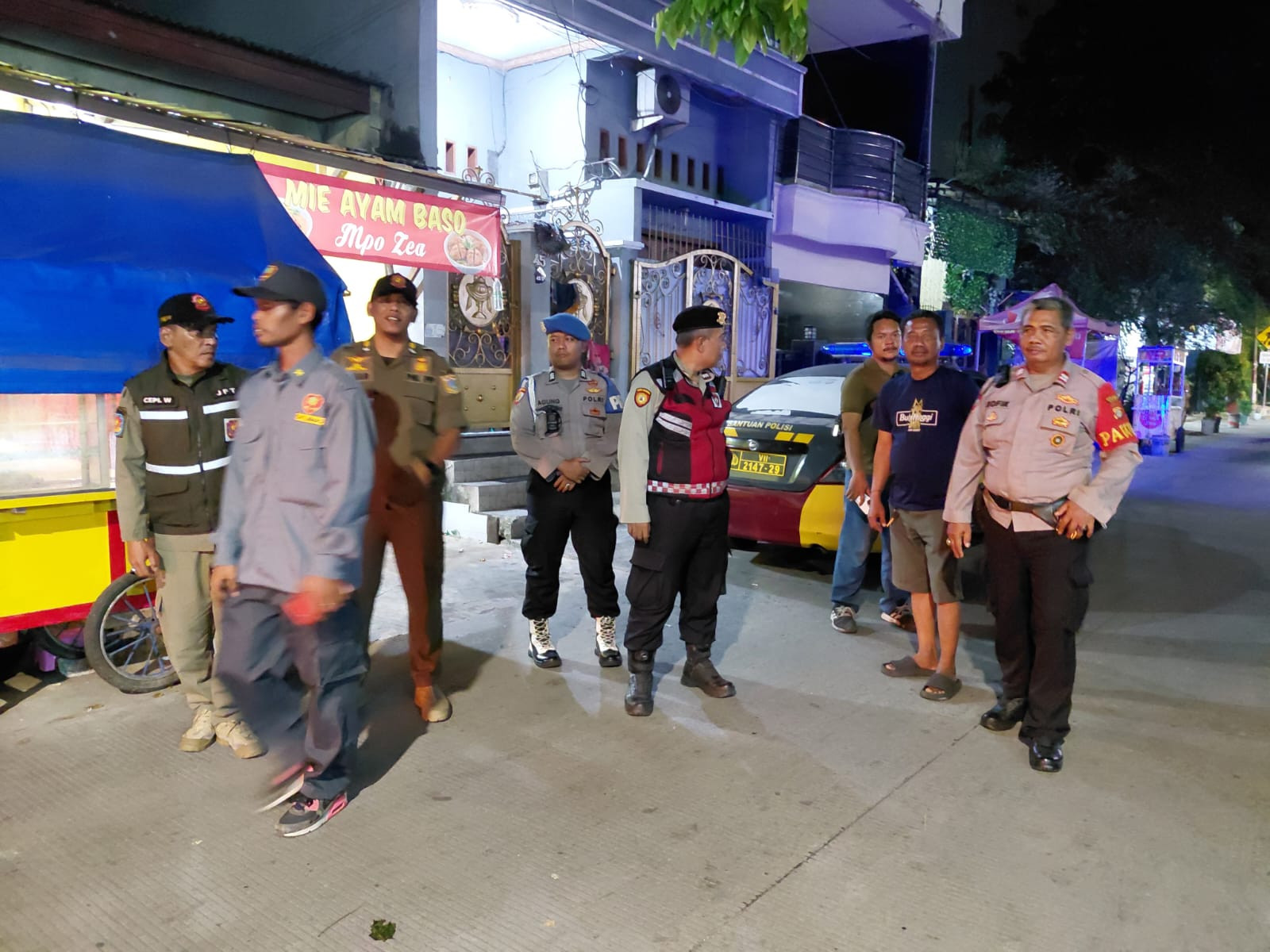 Polsek Koja Gelar Patroli KRYD, Antisipasi Tawuran dan Balap Liar