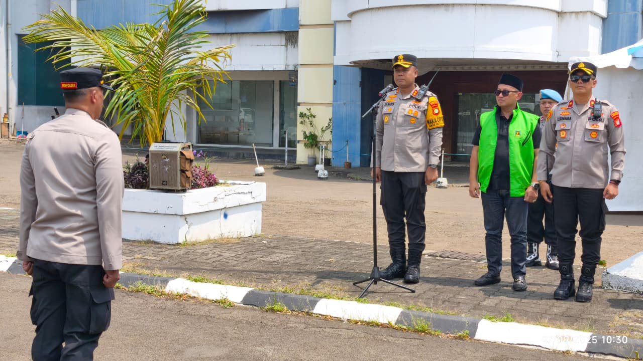 Polres Metro Jakut  Gelar Apel Pengamanan Muktamar X PPP di Ancol