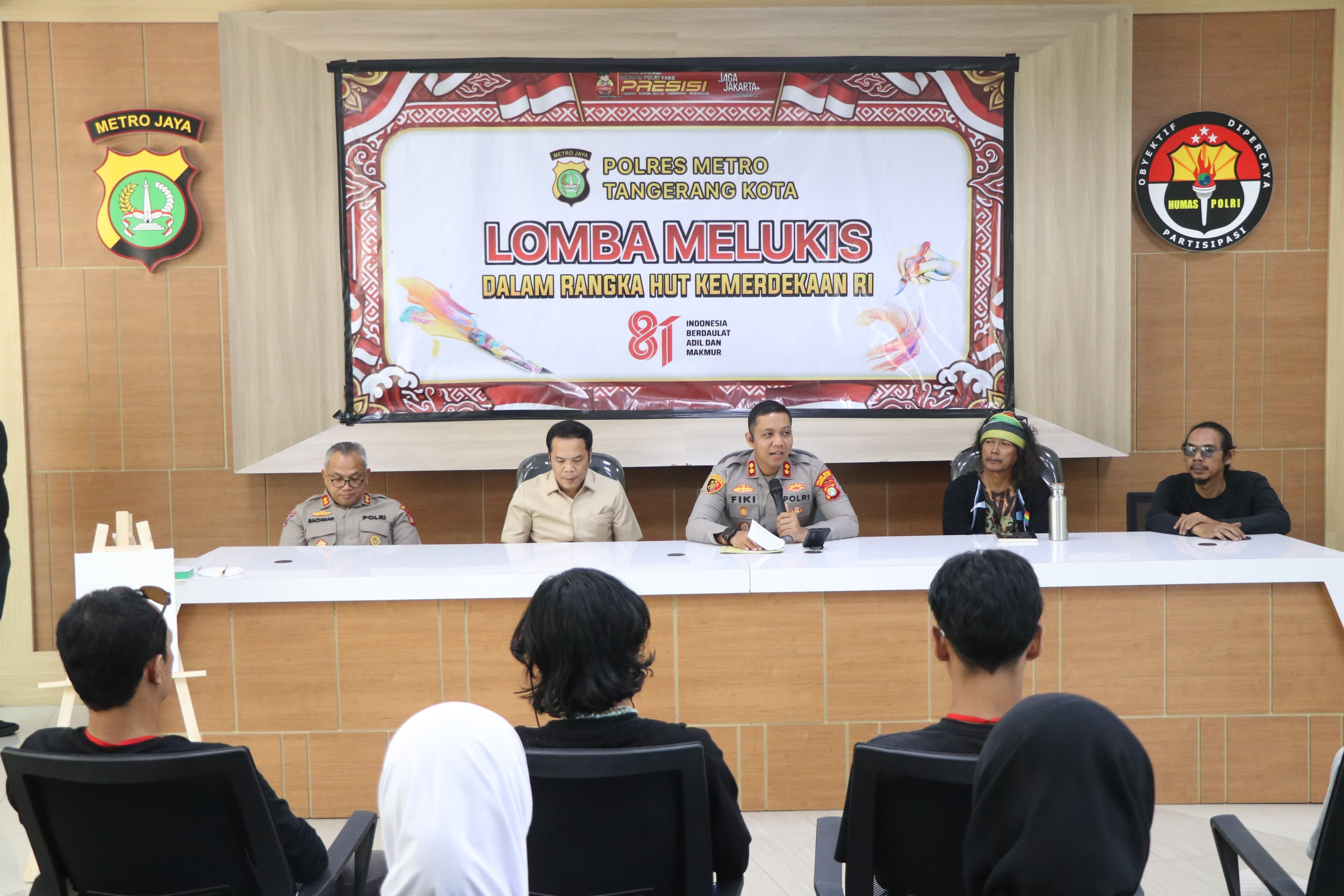Bukan Cuma Ungkap Kasus, Polres Metro Tangerang Kota Gelar Lomba Melukis