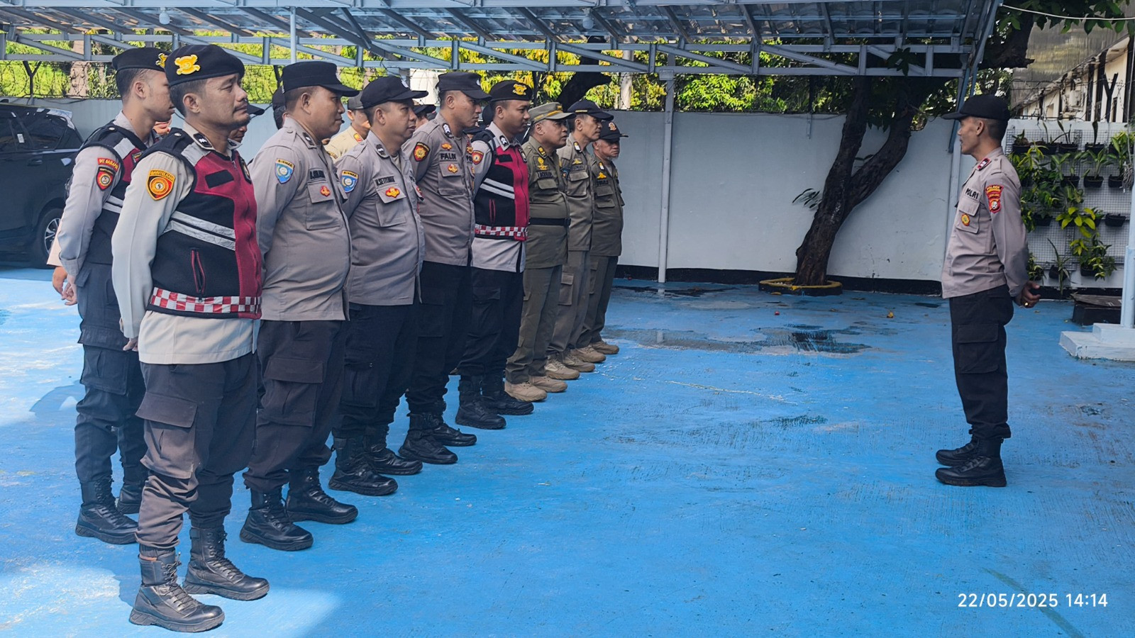 Polsek Pademangan Gelar Apel Tiga Pilar dalam Rangka Operasi Berantas Jaya 2025