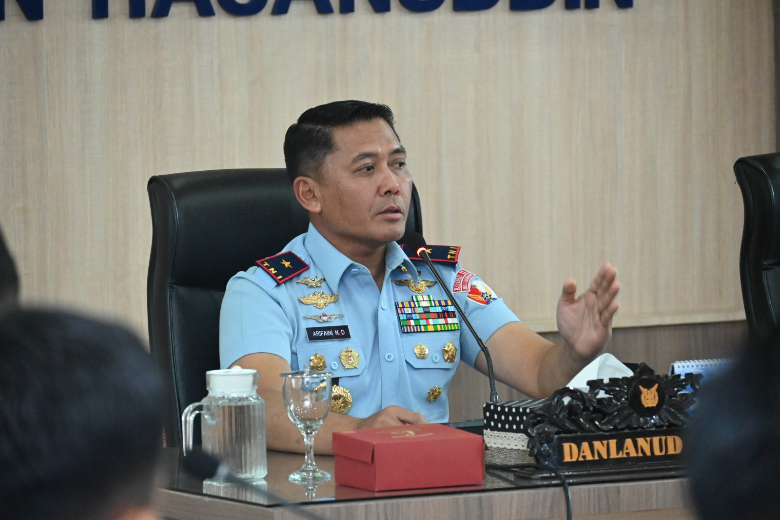 Danlanud Sultan Hasanuddin Pimpin Rapat Staf