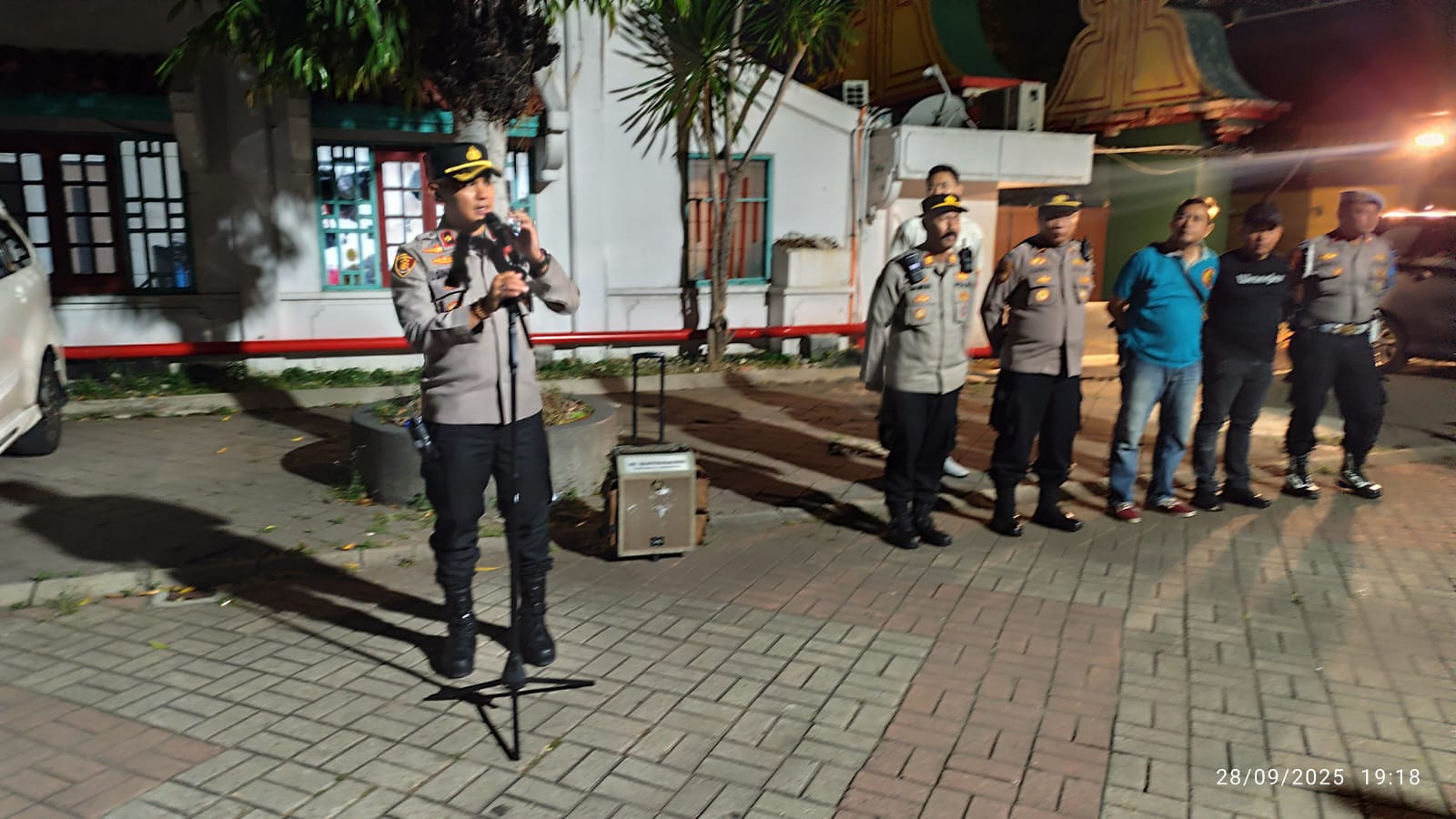 Polsek Pademangan Gelar Apel Konsolidasi Pengamanan Tasyakuran Muktamar ke-X PPP di Ancol