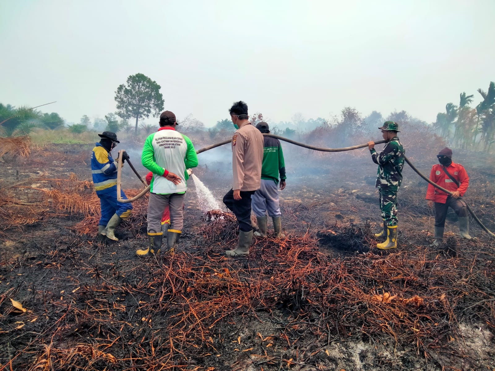 Penanganan Karhutla Sektor Selatan Kalbar Diperkuat, TNI Alihkan Perkuatan Pasukan