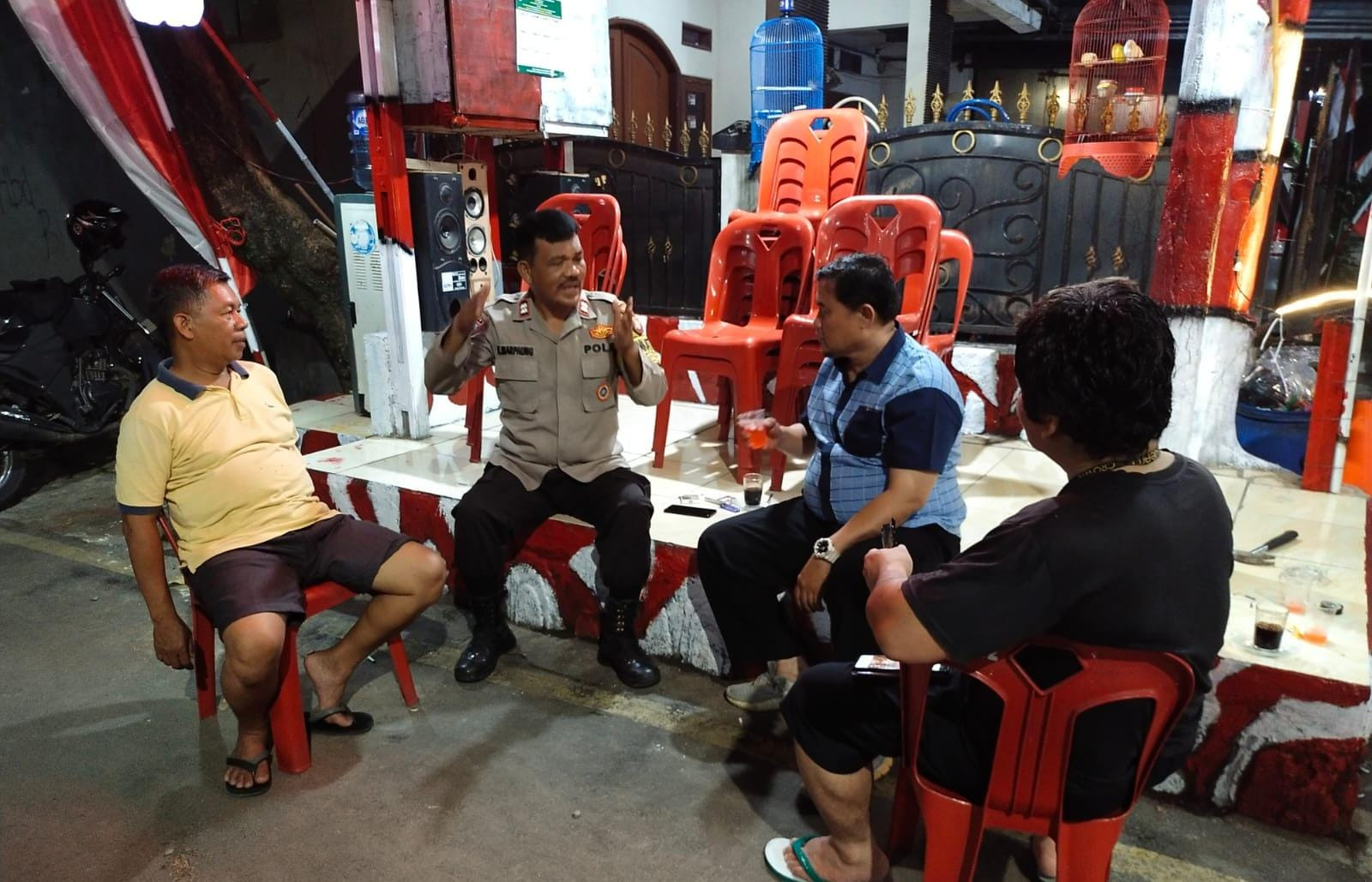 Patroli Pos Kamling, Ajak Warga Aktif Cegah Gangguan Kamtibmas